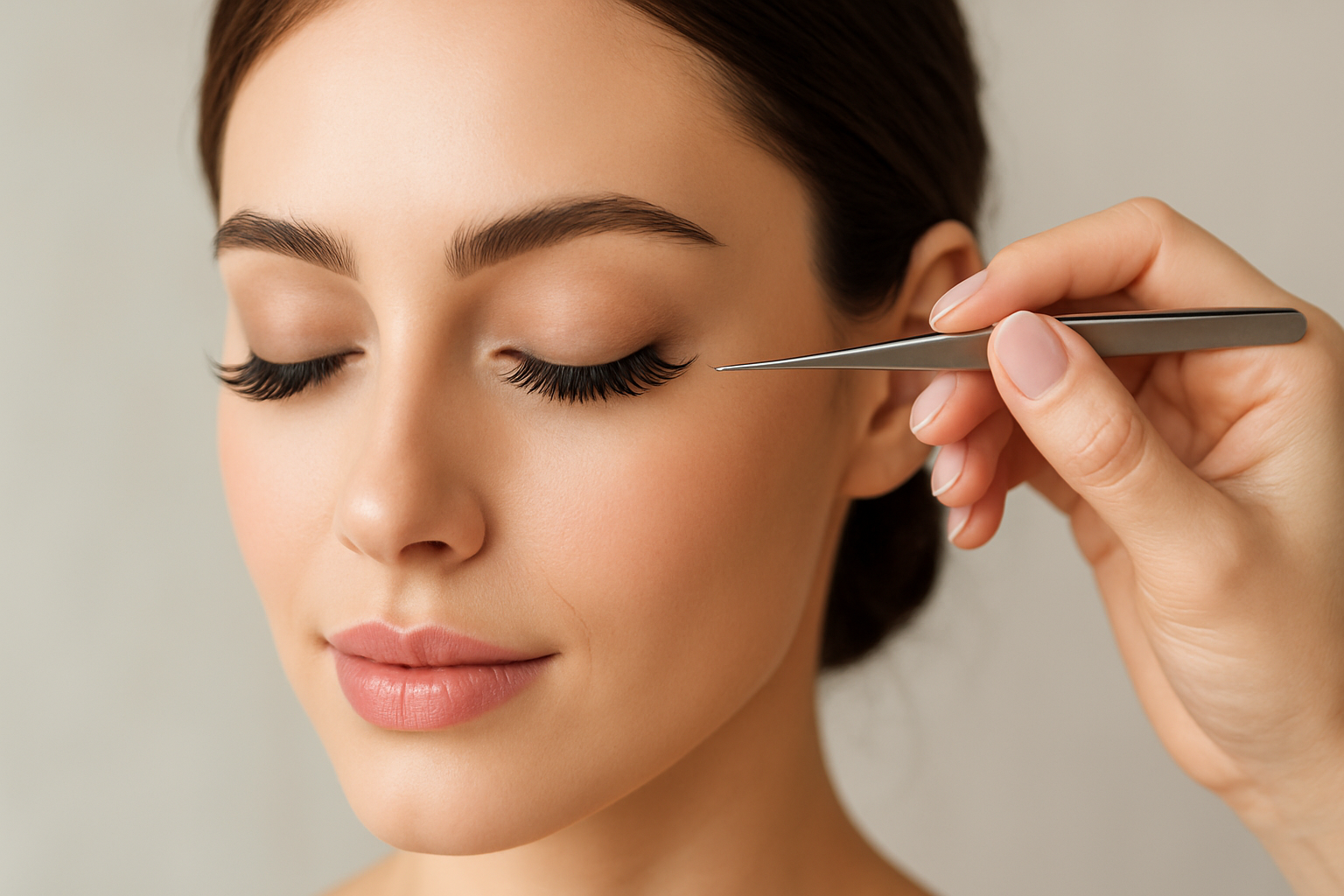 A collage of various eyelash extension styles suitable for different occasions, showcasing length and volume variations