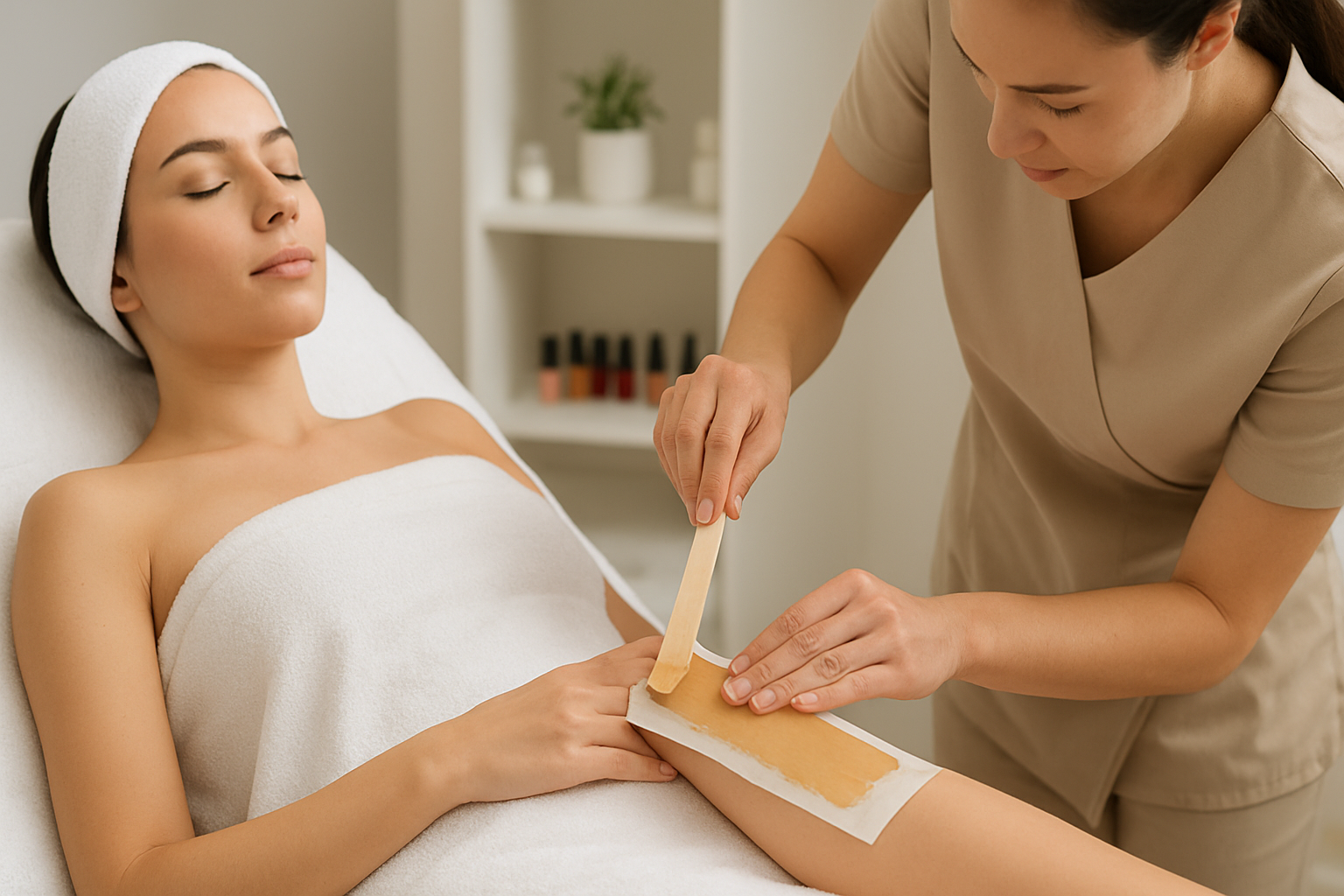 Guide to affordable hair waxing services for women in Batam, featuring eyelash extensions and nail salon options