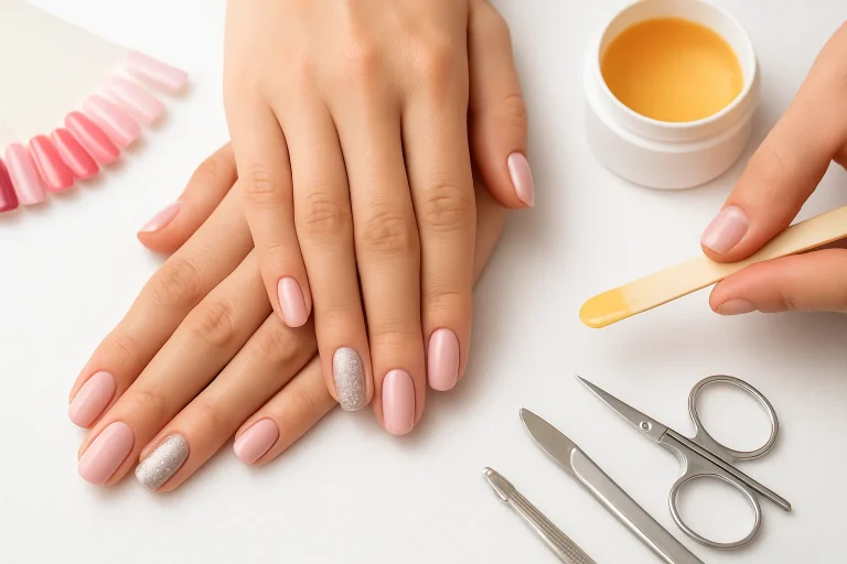 Nail salon showcasing trendy nail designs and services in Batam, featuring elegant decor and a welcoming atmosphere