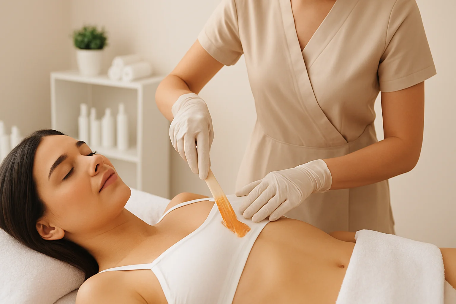 Affordable Brazilian waxing services for women in Batam, highlighting beauty and personal care options.